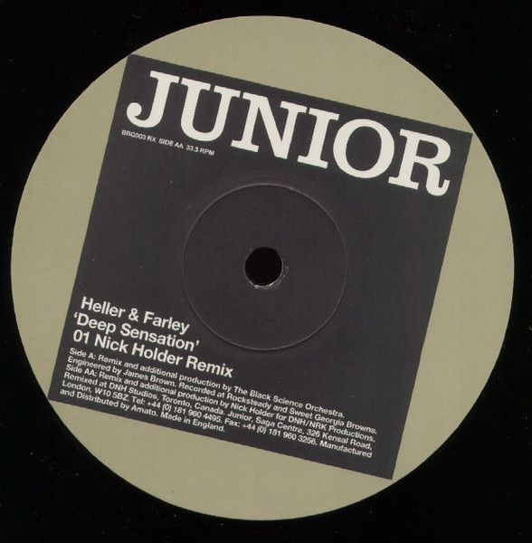 Heller & Farley - Deep Sensation | Junior London (BRG003RX) - 2