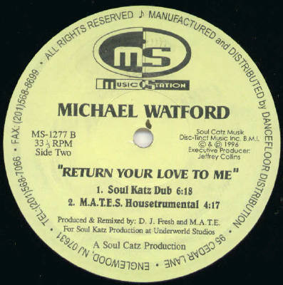 Michael Watford - Return Your Love To Me | Music Station (MS-1277) - 3