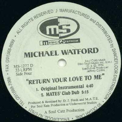 Michael Watford - Return Your Love To Me | Music Station (MS-1277) - 5