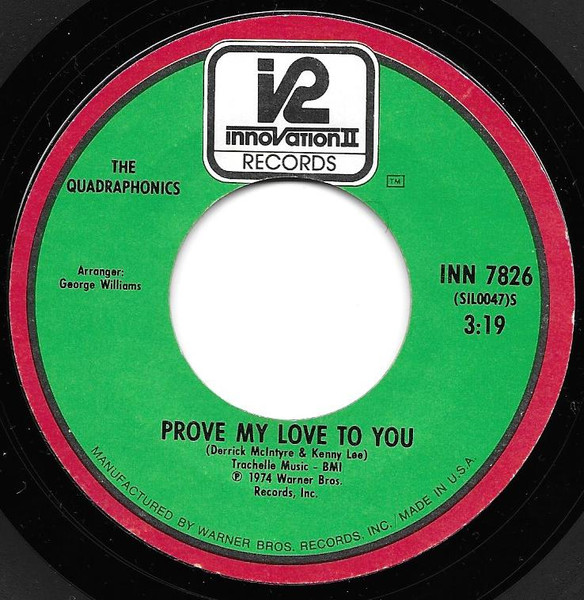 The Quadraphonics - Betcha If You Check It Out | Innovation II Records (INN 7826) - 2