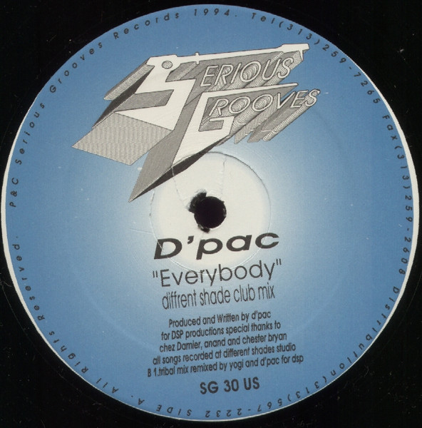 D'Pac - Everybody | Serious Grooves (SG 30 US) - 2