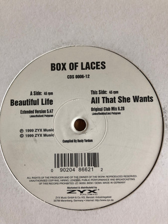 Box of Laces - Beautiful Life / All That She Wants | ZYX Music (CDS 0006-12)