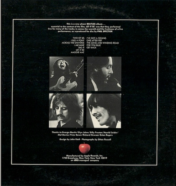 The Beatles - Let It Be | Apple Records (AR 34001) - 4 The Beatles - Let It Be | Apple Records (AR 34001) - 4