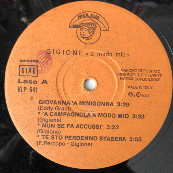 Gigione - A Modo Mio | MEA Sound (VLP 641) - 3