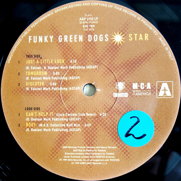 Funky Green Dogs - Star | Twisted United Kingdom (TWLP-90008)