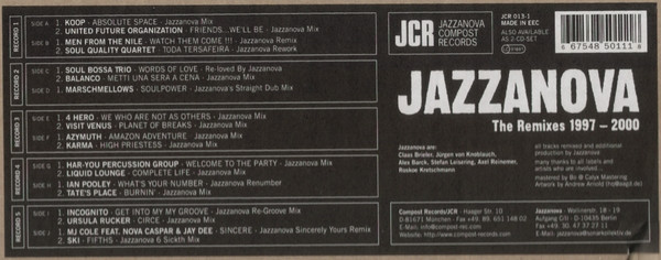 Jazzanova - The Remixes 1997-2000 | Jazzanova Compost Records (JCR) (JCR 013-1) - 3