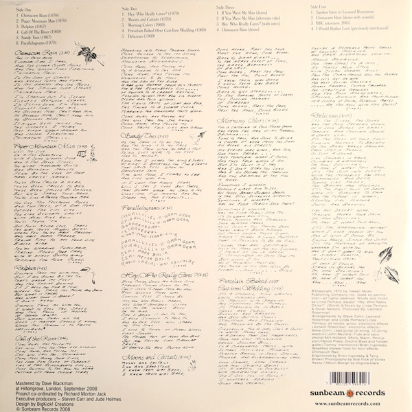 Linda Perhacs - Parallelograms | Sunbeam Records (SBR2LP5060) - 2 Linda Perhacs - Parallelograms | Sunbeam Records (SBR2LP5060) - 2