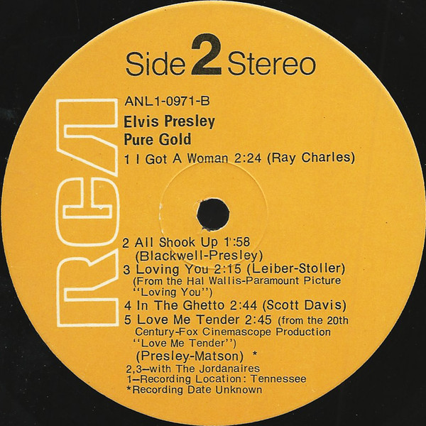 Elvis Presley - Pure Gold [Vinyl] | RCA (ANL1-0971(e)) - 4