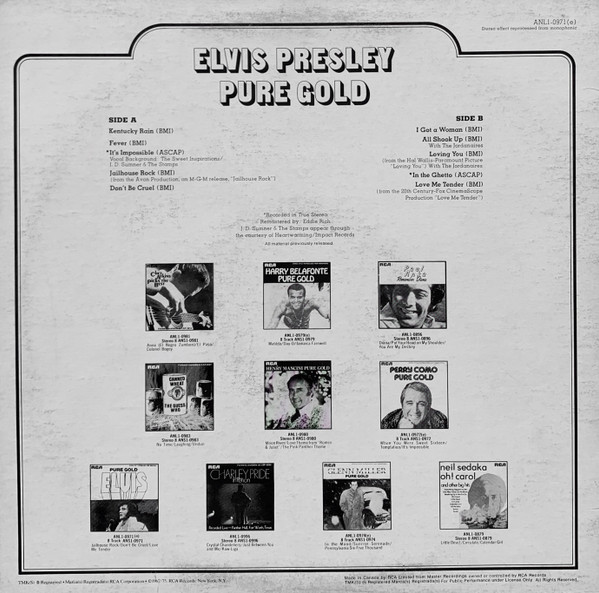 Elvis Presley - Pure Gold [Vinyl] | RCA (ANL1-0971(e)) - 2