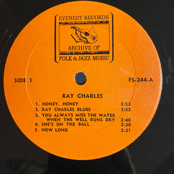 Ray Charles - Ray Charles | Everest Records Archive Of Folk & Jazz Music (FS-244) - 3