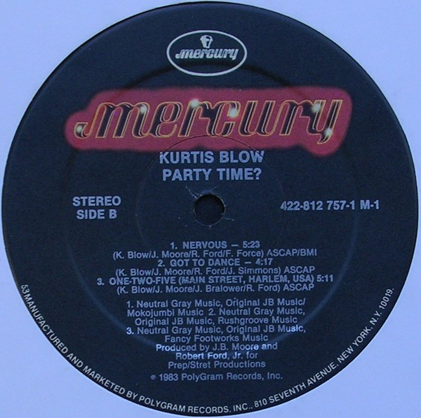 Kurtis Blow - Party Time? | Mercury (422-812 757-1 M-1) - 4