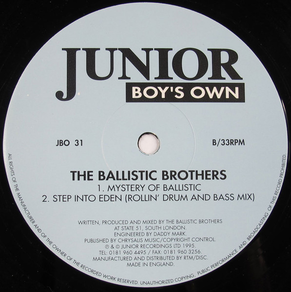 Ballistic Brothers - I'll Fly Away | Junior Boy's Own (JBO 31) - 2