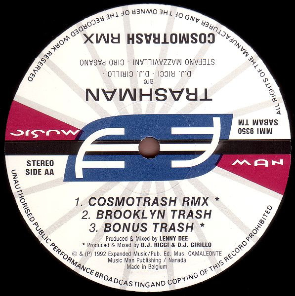 Trashman - Cosmotrash (The Remixes) | Music Man Records (MMI 9350) - 4