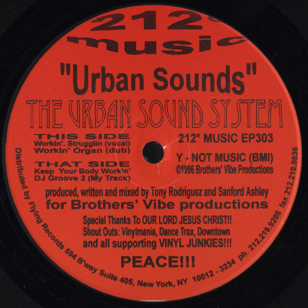 The Urban Sound System - Urban Sounds | 212° Music (212°MUSIC EP303) - main The Urban Sound System - Urban Sounds | 212° Music (212°MUSIC EP303) - main
