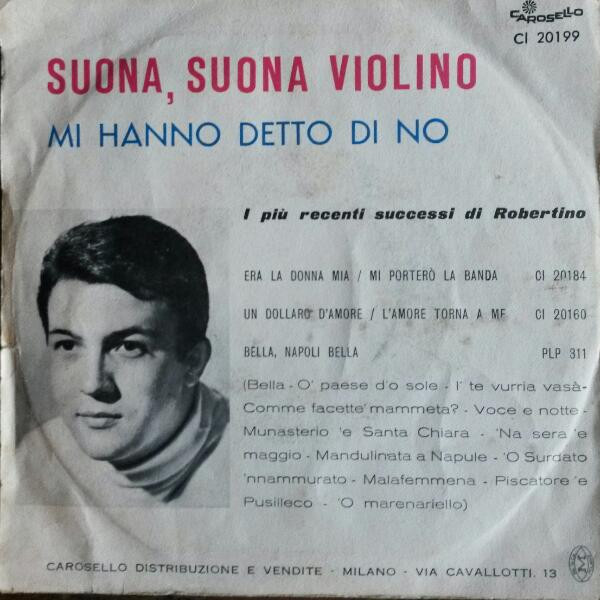 Robertino Loretti - Suona, Suona Violino | Carosello (Cl 20199) - 2