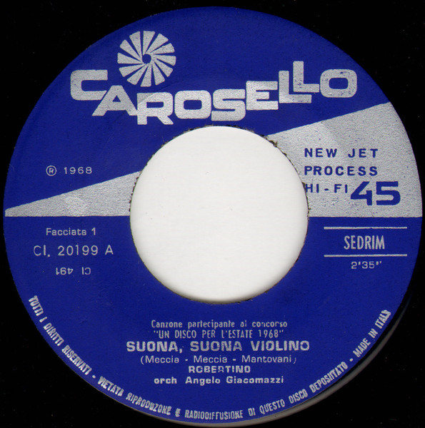 Robertino Loretti - Suona, Suona Violino | Carosello (Cl 20199) - 3
