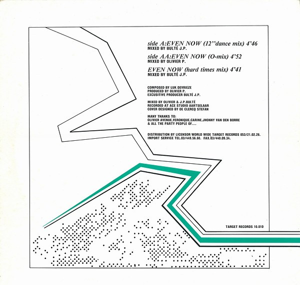 L&O - Even Now (Mix 1988) | Target Records (10.010) - 2