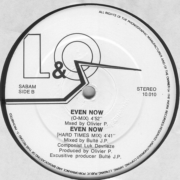 L&O - Even Now (Mix 1988) | Target Records (10.010) - 4