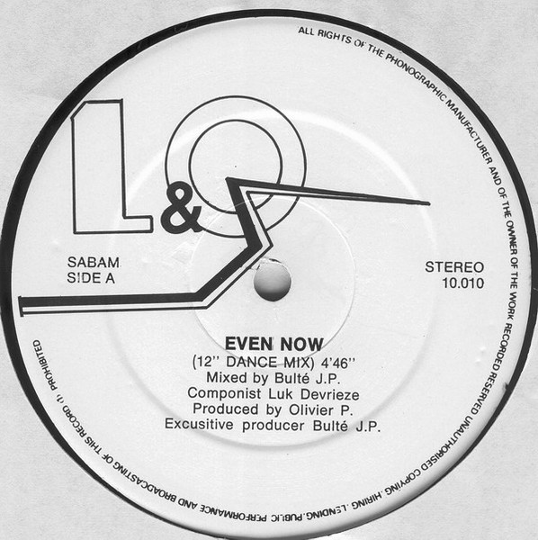 L&O - Even Now (Mix 1988) | Target Records (10.010) - 3