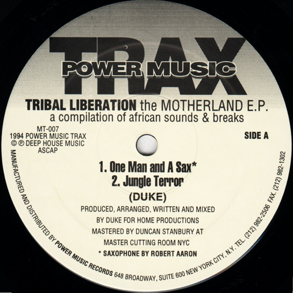 Tribal Liberation - The Motherland E.P. A Compilation Of African Sounds & Breaks | Power Music Trax (MT-007)