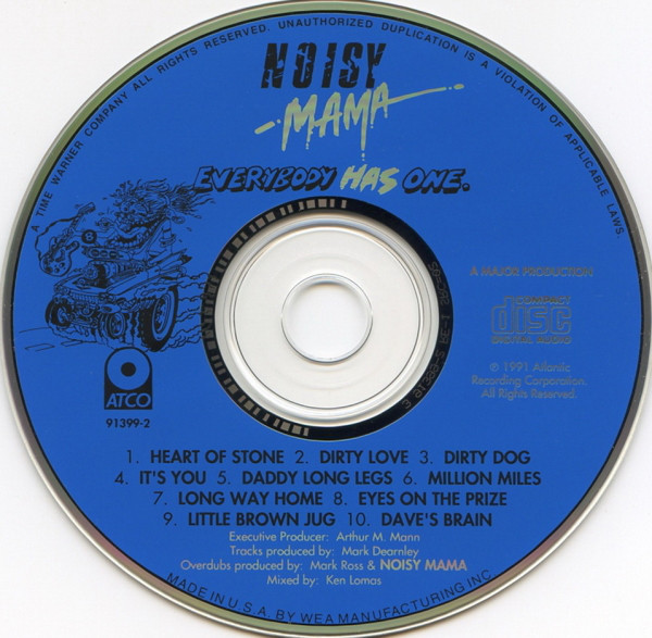 Noisy Mama - Everybody Has One CD | ATCO Records (7 91399-2) - 3