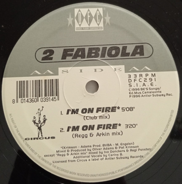 2 Fabiola - I'm On Fire | DFC (DFC 291) - 4 2 Fabiola - I'm On Fire | DFC (DFC 291) - 4