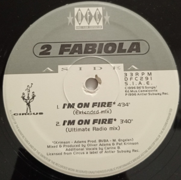 2 Fabiola - I'm On Fire | DFC (DFC 291) - 3 2 Fabiola - I'm On Fire | DFC (DFC 291) - 3
