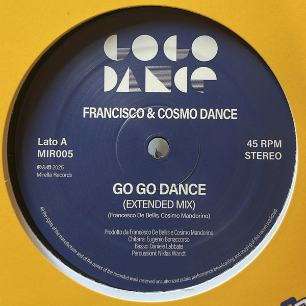 Francisco & Cosimo Mandorino - Go Go Dance | Mirella Records (MIR005) - 2