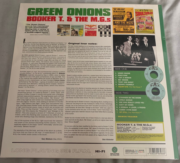 Booker T. & The M.G.s - Green Onions | WaxTime In Color (950643) - 3