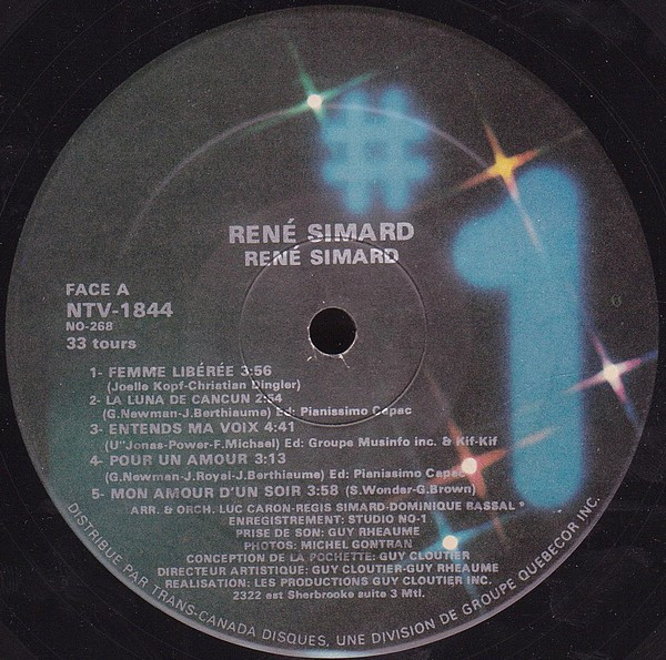 René Simard - Et Tu Danses Avec Lui | Les Disques N°1 (NTV-1844) - 3