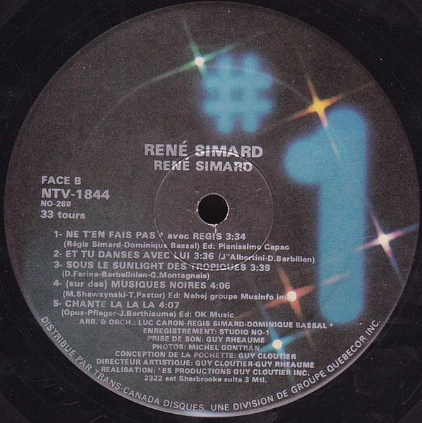 René Simard - Et Tu Danses Avec Lui | Les Disques N°1 (NTV-1844) - 4