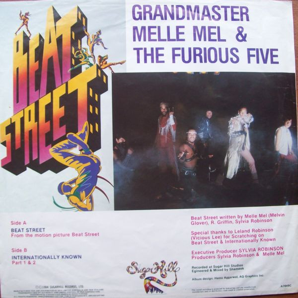 Grandmaster Melle Mel & The Furious Five With Mr. Ness & Cowboy - Beat Street / Internationally Known | RCA Victor (TDS-211) - 2