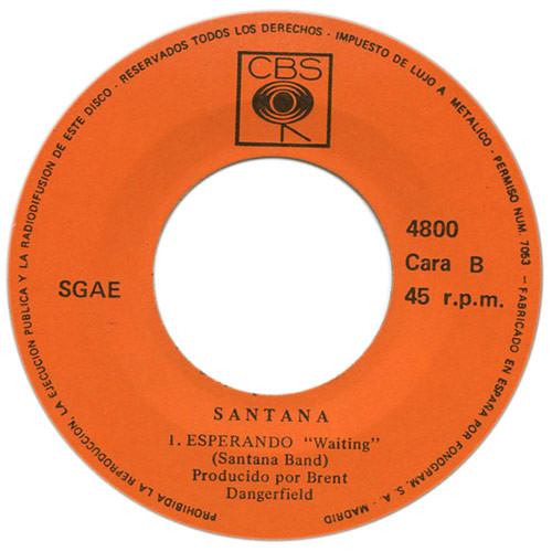 Santana - Evil Ways / Waiting | CBS (4800) - 4