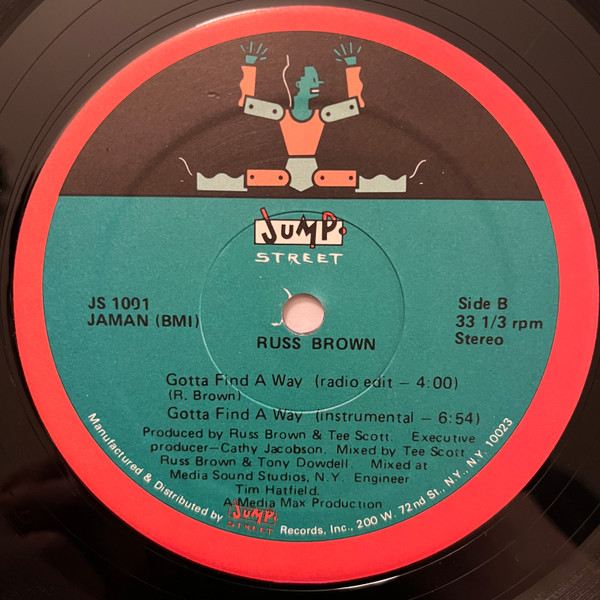 Russ Brown - Gotta Find A Way | Jump Street Records (JS 1001) - 2