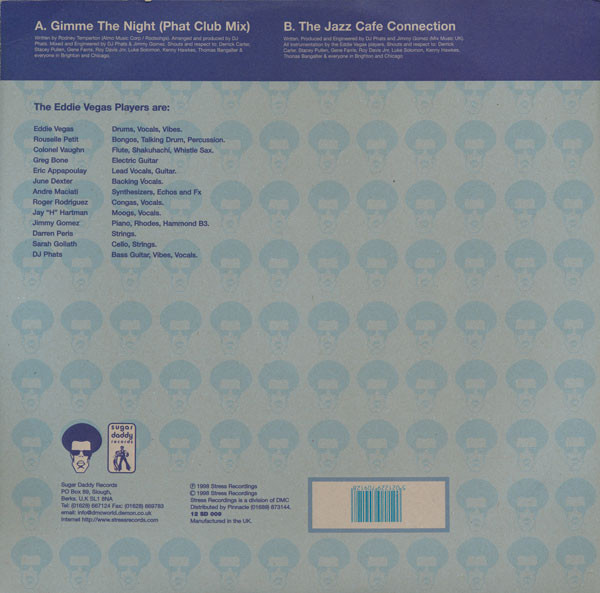 DJ Phats - Gimme The Night | Sugar Daddy Records (12 SD 009) - 2