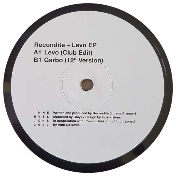 Recondite - Levo EP | Innervisions (IV55)