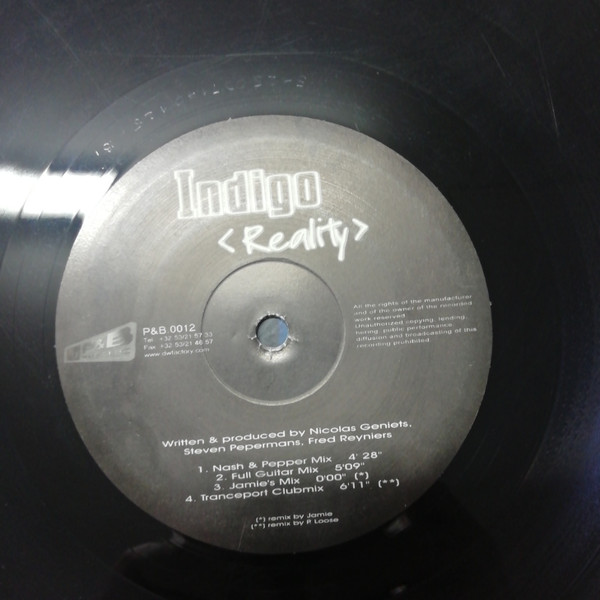 Indigo - Reality | P&B Music (P&B0012) - 4