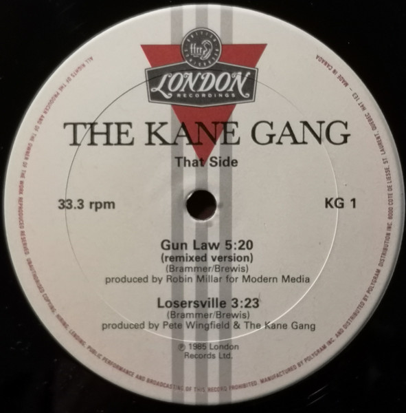 The Kane Gang - Gun Law E.P. | London Records (KG 1) - 3