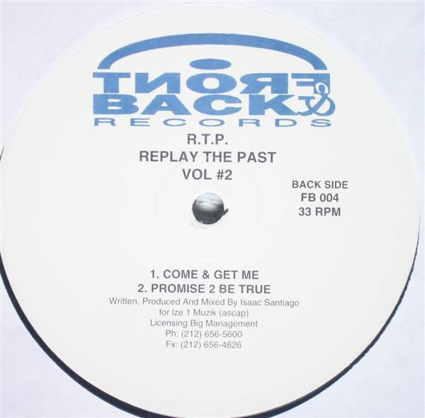 TNT / Isaac "Ize" Santiago - Replay The Past Vol. 2 | Front & Back Records (FB-004) - main