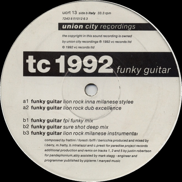 TC 1992 - Funky Guitar | Union City Recordings (ucrt 13) - 3