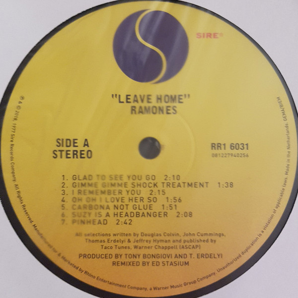 Ramones - Leave Home | Sire (RR1 6031) - 4