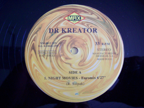 Dr. Kreator - Night Moves | Max Music (NM1612MX)