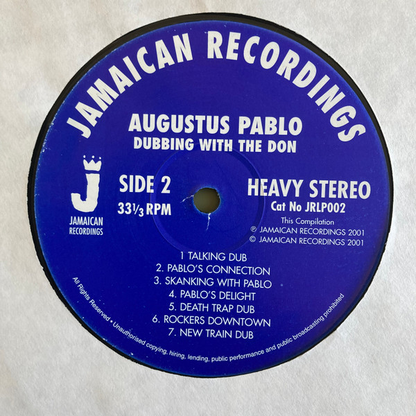 Augustus Pablo - Dubbing With The Don | Jamaican Recordings (JRLP002) - 4