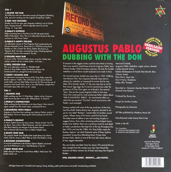 Augustus Pablo - Dubbing With The Don | Jamaican Recordings (JRLP002) - 2