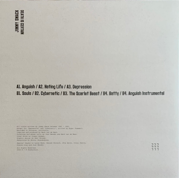 Jimmy Smack - Death Is Certain | Knekelhuis (KH040) - 2