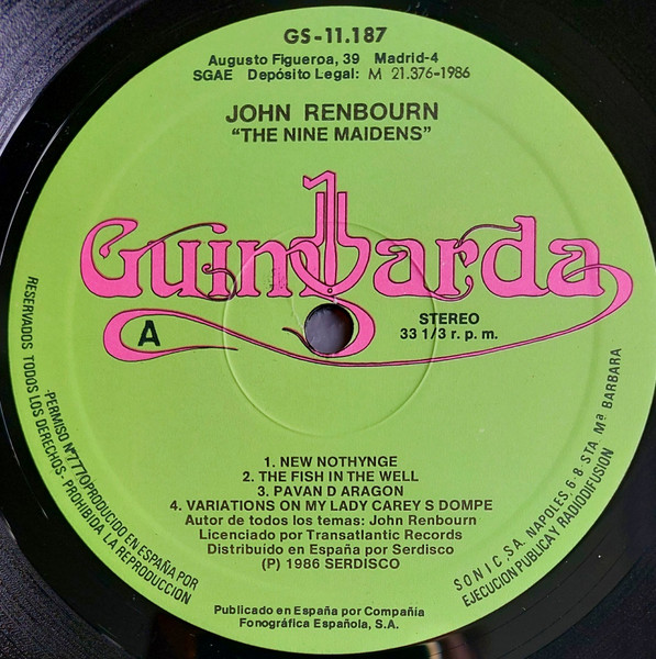 John Renbourn - The Nine Maidens | Guimbarda (GS-11.187) - 3
