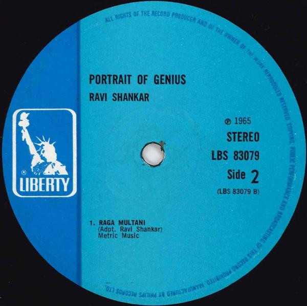 Ravi Shankar - Portrait Of Genius | Liberty (LBS 83079) - 4