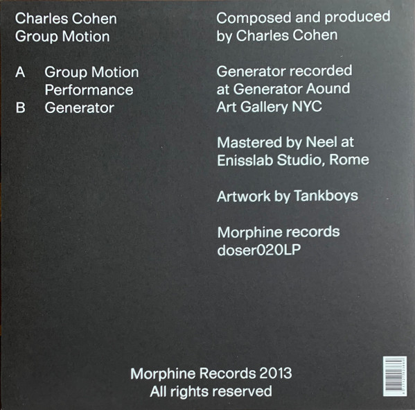 Charles Cohen - Group Motion | Morphine Records (doser020LP)