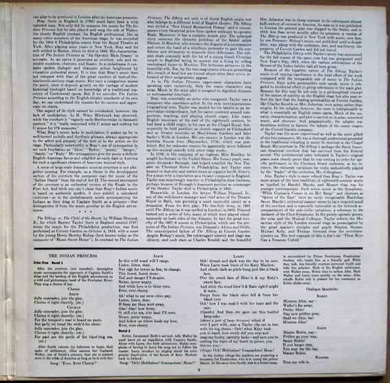 Raynor Taylor / John Bray - The Indian Princess / The Ethiop | New World Records (NW 232) - 3