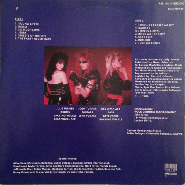 Rock Goddess - Young & Free | Just'In Distribution (10014 JU 300) - 2 Rock Goddess - Young & Free | Just'In Distribution (10014 JU 300) - 2